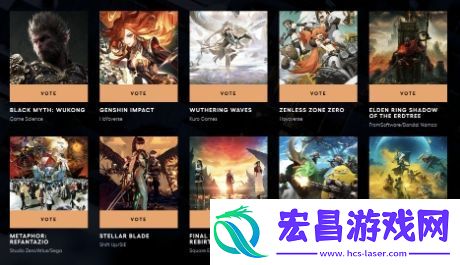 TGA玩家之声第二轮投票开启黑神话晋级