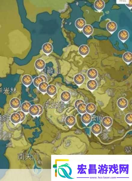 原神璃月五大区域范围全解析