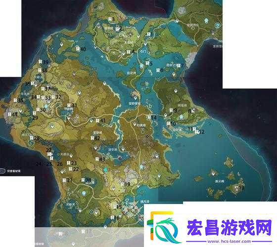 原神璃月五大区域范围全解析