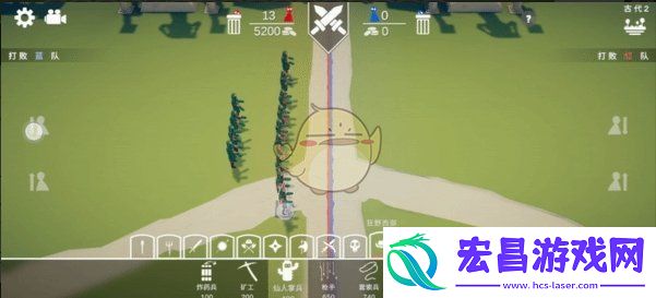全面憨憨战争模拟器怎么部署兵种