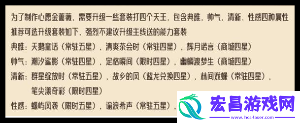 无限暖暖金蔷薇套装怎么做