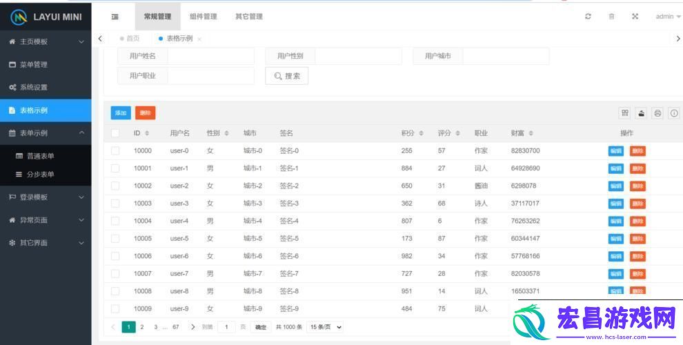 Java后端分页