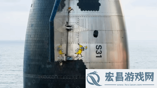 SpaceX星舰准备第六次试飞舰身印有趣味香蕉图案