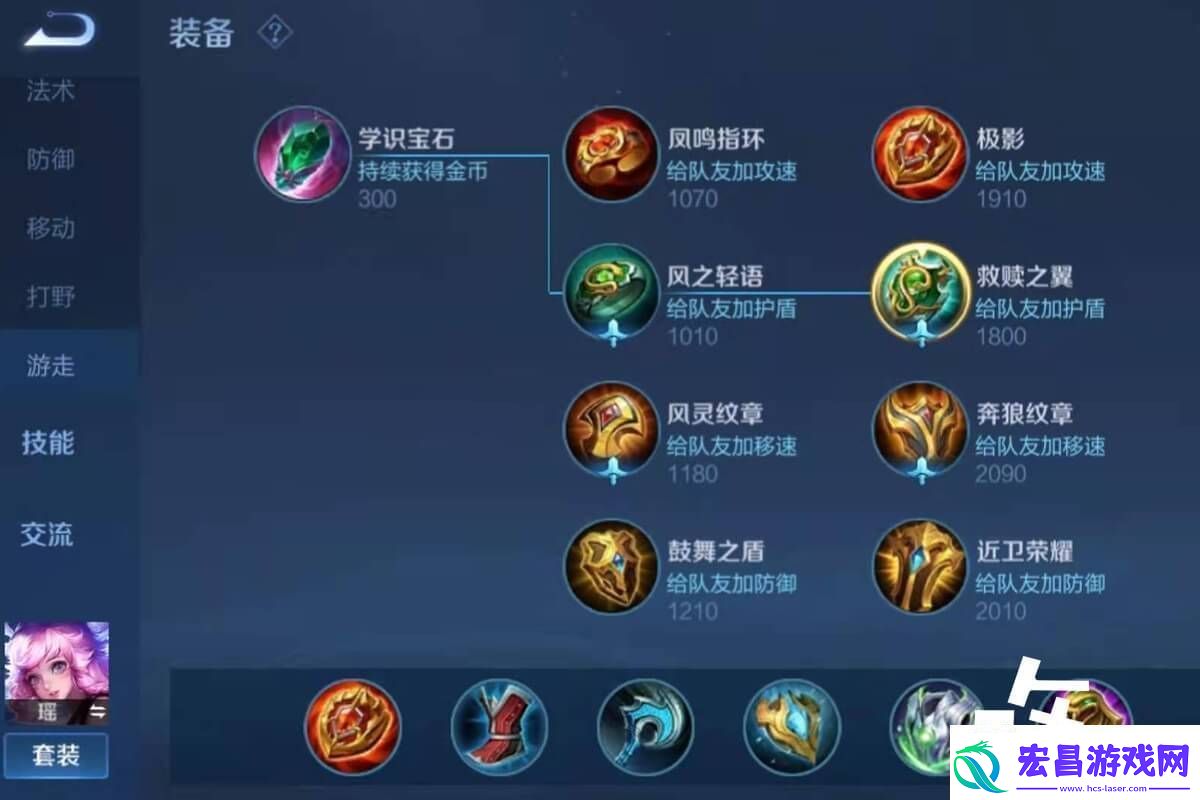 王者荣耀瑶最强辅助出装