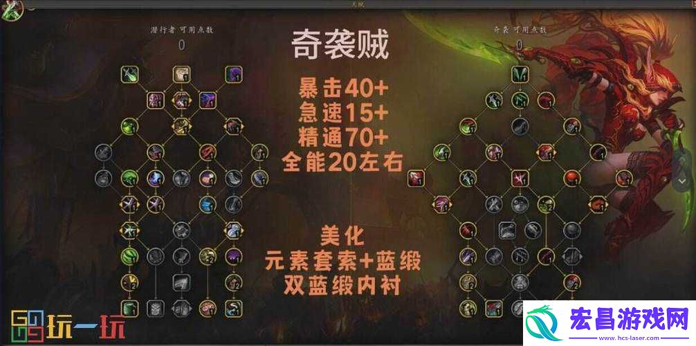 魔兽世界8.0版本奇袭贼技能全面解析