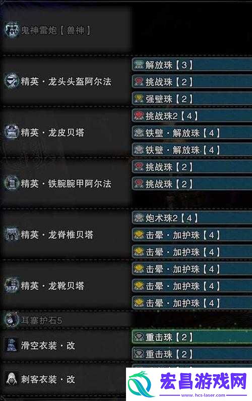 怪物猎人世界散弹轻弩高效配装攻略