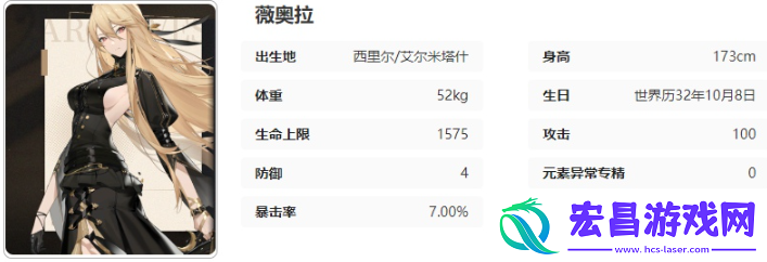 黑色信标薇奥拉技能介绍