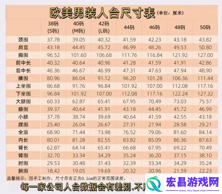 欧美尺码日本尺码专线