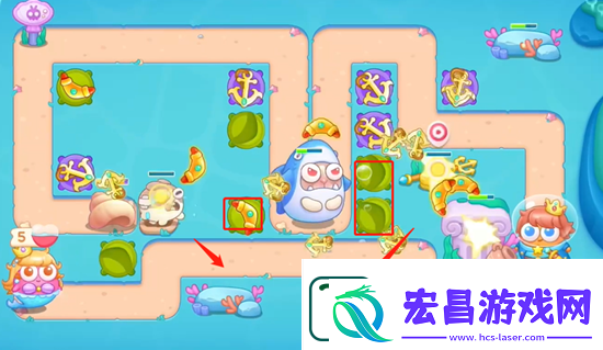 保卫萝卜4海的闺女第22关通关攻略