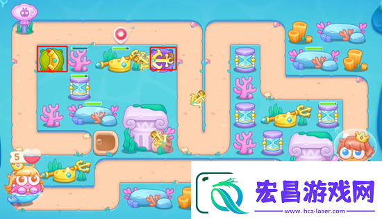 保卫萝卜4海的闺女第22关通关攻略