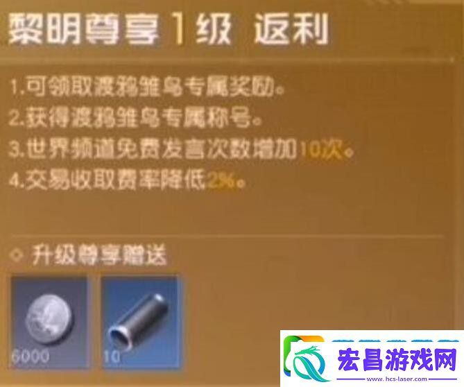 黎明觉醒vip1