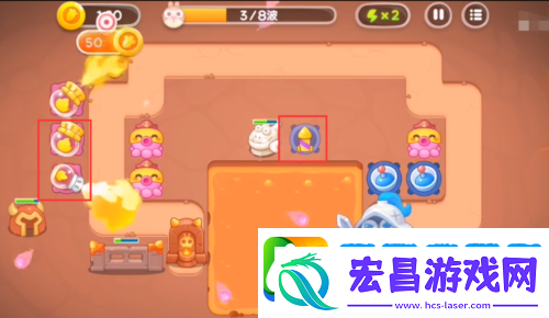 保卫萝卜4饿龙传说第8关怎么过