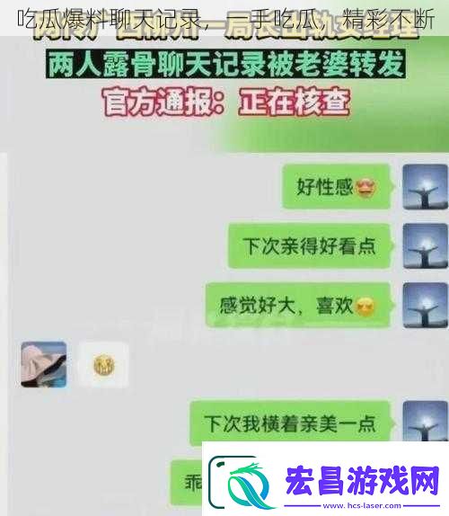 吃瓜爆料聊天记录