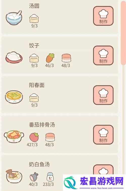 遇见你的猫烹饪菜谱有哪些