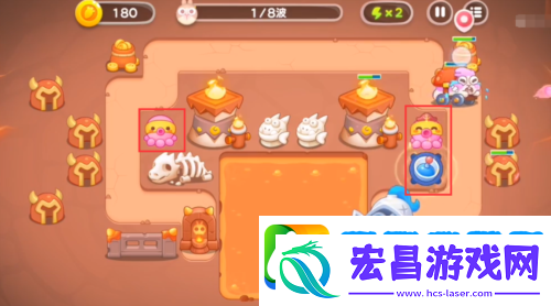 保卫萝卜4饿龙传说第8关怎么过