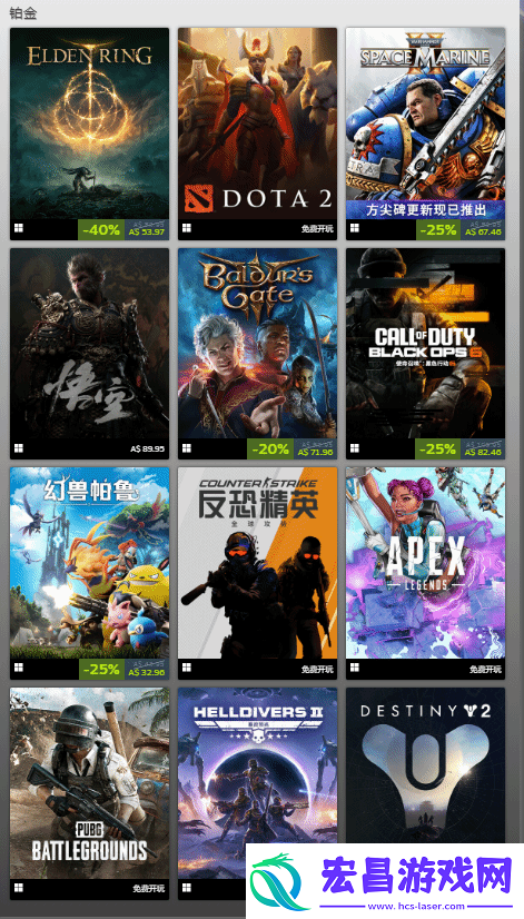 Steam年度最畅销游戏公布
