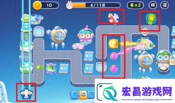 保卫萝卜4太空穿越第30关通关攻略