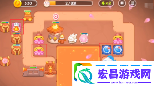 保卫萝卜4饿龙传说第8关怎么过