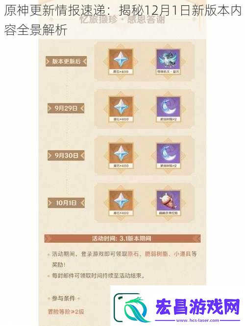 原神更新情报速递