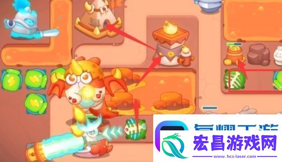 保卫萝卜4饿龙传说60关怎么过