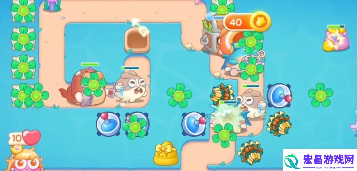 保卫萝卜4海的闺女第108关怎么过海的闺女第108关攻略