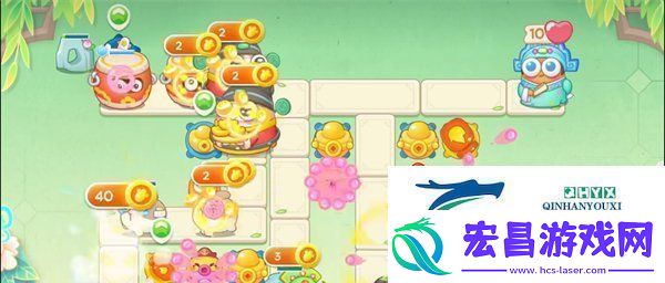 保卫萝卜4梁波波与祝秋秋第一关攻略