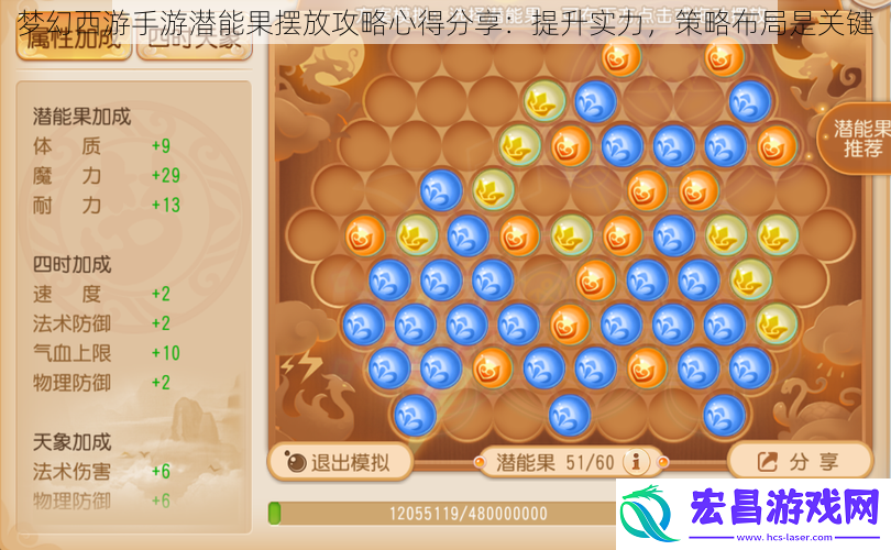 梦幻西游手游潜能果摆放攻略心得分享