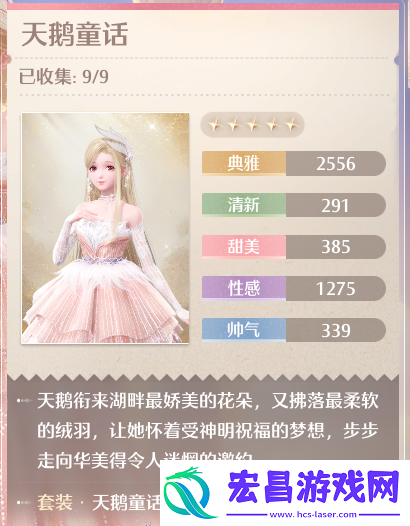 无限暖暖五星套装天鹅童话效果怎么样