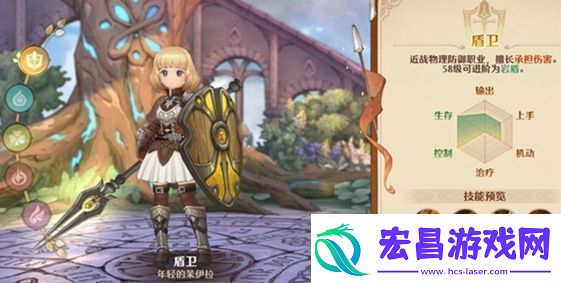 森之国度盾卫职业基本信息及技能一览