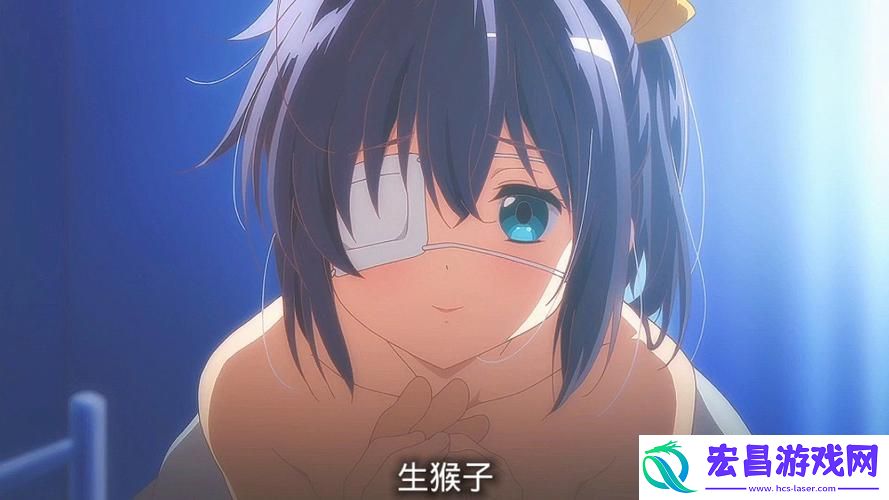 动漫美女与男生一起努力生猴子