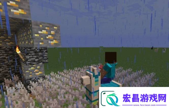 我的世界羊驼身上放什么才能骑