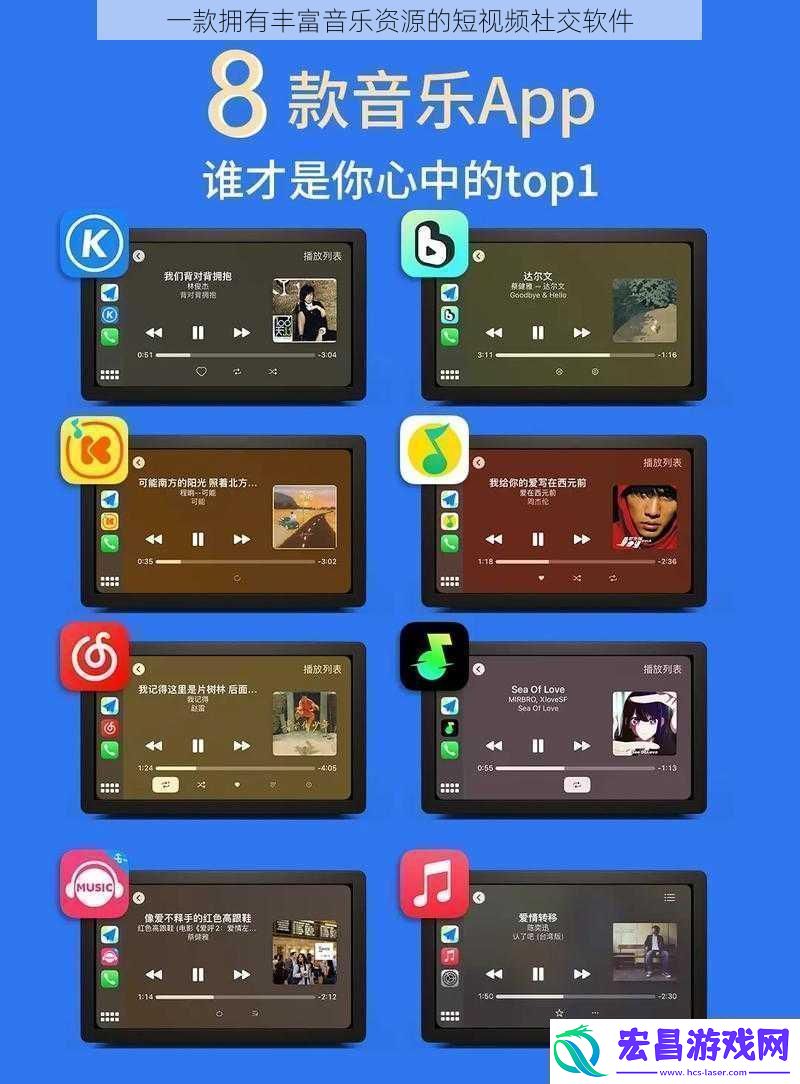 一款拥有丰富音乐资源的短社交软件