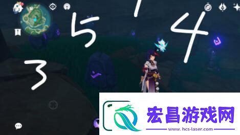 原神鹤观岛石板位置在哪里