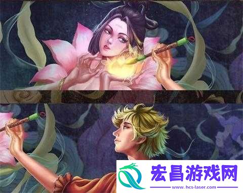 王者荣耀庄周甄姬CP敦煌系列皮肤同框