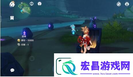 原神鹤观岛石板位置在哪里