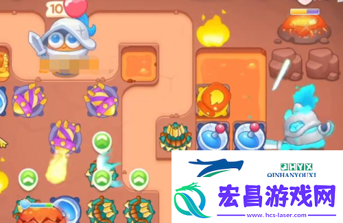 保卫萝卜4饿龙传说第55关怎么过