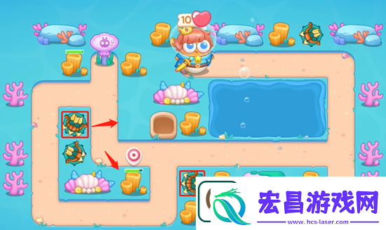 保卫萝卜4海的闺女第32关攻略