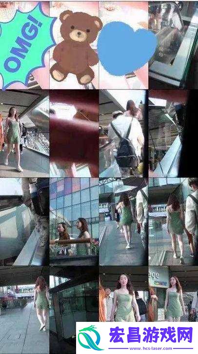 在商场中**美女裙底
