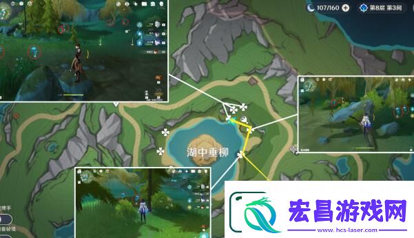 原神湖光铃兰采集路线图一览