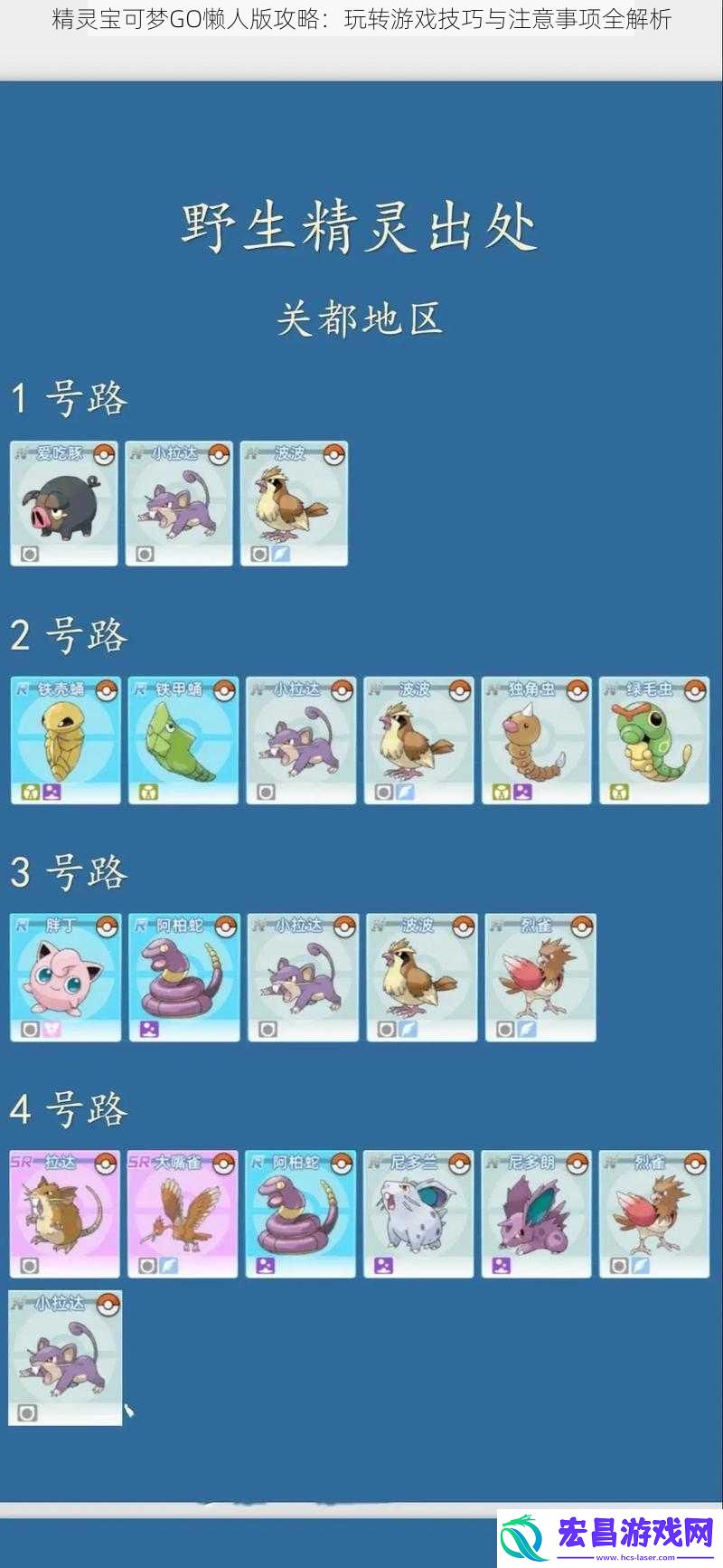 精灵宝可梦GO懒人版攻略