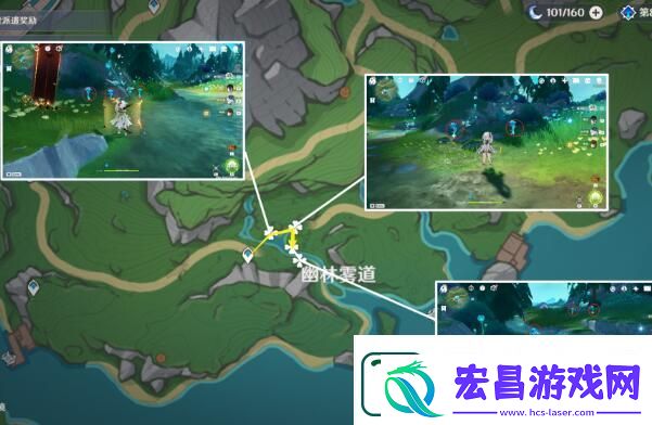 原神湖光铃兰采集路线图一览