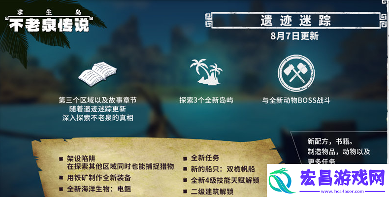 求生岛不老泉传说铁岛怎么过