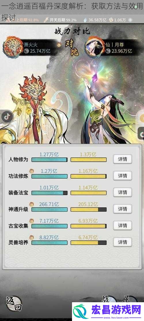 一念逍遥百福丹深度解析