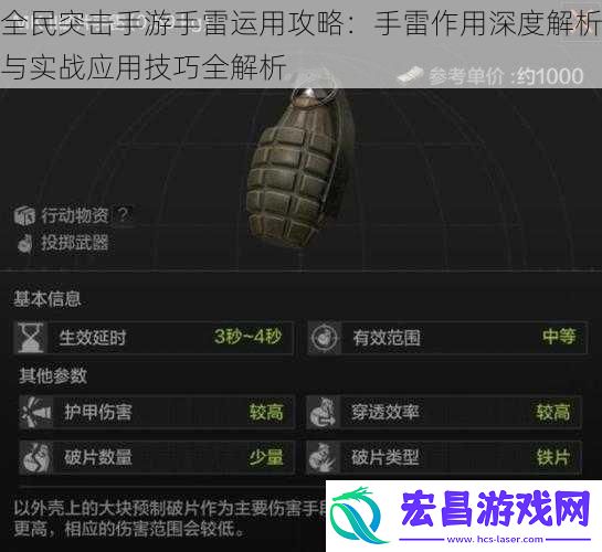 全民突击手游手雷运用攻略