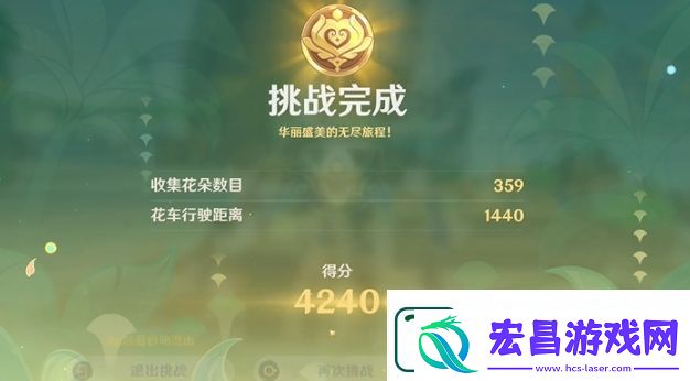 原神花车摇曳第5天华丽盛美的无尽旅程过关攻略