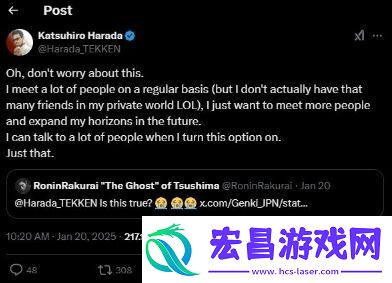 铁拳制作人原田胜弘澄清离职万代南梦宫传闻