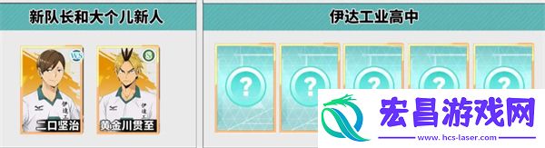 排球少年新的征途新手阵容一览