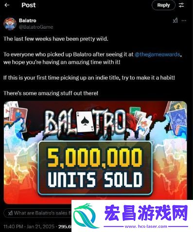 小丑牌销量突破500万