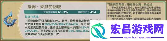 【原神】星鹫赤羽/厄水之祸/乘浪的回旋/缀花之翎数据参考
