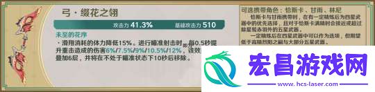 【原神】星鹫赤羽/厄水之祸/乘浪的回旋/缀花之翎数据参考
